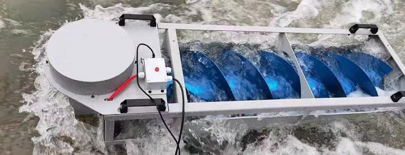 No Head 1.5kw 1500w Archimedes Spiral Hydro Water Generator for Stream River